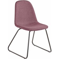 Stühle in Rosa Webstoff Metallbügeln (2er Set) von Möbel4Life
