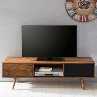 TV Kommode Retro aus Sheesham Massivholz 140 cm breit - 45 cm hoch von Möbel4Life