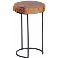 Tischchen mit Baumscheibe Akazie Massivholz von Möbel4Life