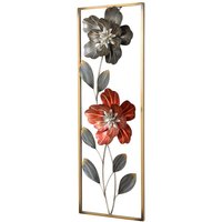 Wanddekoration aus Metall Blumen Motiven von Möbel4Life