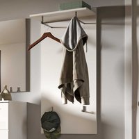 Wandgarderobe weiss in modernem Design durchgehender Rückwand von Möbel4Life