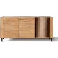 Wildeiche Sideboard geölt im Skandi Design Massivholztüren von Möbel4Life