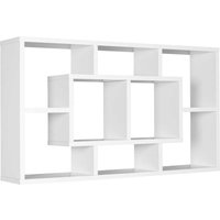 Wohnzimmer Regal weiss in modernem Design 85x48x16 cm von Möbel4Life