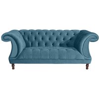 Wohnzimmer Sofa 2-Sitzer in Petrol Samtvelours 200 cm breit von Möbel4Life