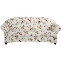 Wohnzimmer Sofa Country mit Blumen Motiv 202 cm breit - 81 cm tief von Möbel4Life