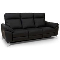 Wohnzimmer Sofa mit Relaxfunktion Schwarz von Möbel4Life