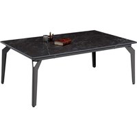 Wohnzimmer Tisch mit Keramikplatte in Schwarz 110 cm breit von Möbel4Life