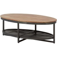Wohnzimmer Tisch mit ovaler Tischplatte Industry und Loft Stil von Möbel4Life