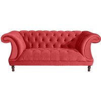 Zweisitzer Samtvelours Sofa in Rot neuen Barockstil von Möbel4Life