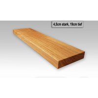 Wandregal Asteiche Massiv 19cm Tief/4, 5cm Stark Versch. Größen - Wandboard Schwebendes Massivholz Aus Eichenholz Holzregal von MoebelDesign