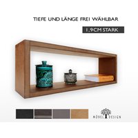 Wandregal Aus Mdf - 13-25cm Tief Schwebendes Bücherregal Versch. Farben Und Größen von MoebelDesign
