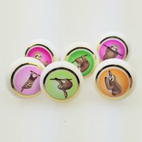 6Er Set Kleine Möbelknöpfe Kunststoff Möbelgriffe Möbelknopf Möbelknauf | Lieferung Mit Schraube Alpaka Faultier Tierkinder von MoebelKnopfKunst