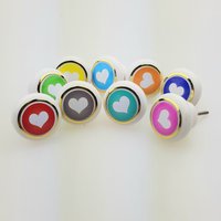 9Er Set Bunte Mischung Herz Weiss Kleine Möbelknöpfe Kunststoff Möbelgriffe Möbelknopf Möbelknauf Keramik Kommode | Lieferung Mit Schraube 9Er Set Bunte Mischung Herz Weiss Kleine Möbelknöpfe Kunststoff Möbelgriffe Möbelknopf Möbelknauf Keramik Kommode | Lieferung Mit Schraube von MoebelKnopfKunst