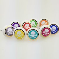 9Er Set Bunte Mischung Totenkopf Weiss Kleine Möbelknöpfe Kunststoff Möbelgriffe Möbelknopf Möbelknauf Kommode | Lieferung Mit Schraube von MoebelKnopfKunst
