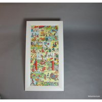 Großes Schlüsselbrett Petzi Comic Upcycling Geschenk Fan Poster Kinderzimmerbild Mit Petzifan Bär von MoebelVerruecktShop