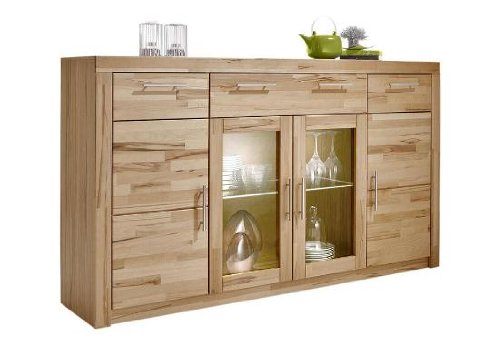 Möbeldesign Team 2000 GmbH Highboard Anrichte Kommode Sideboard Kernbuche teilmassiv geölt 3442-13 von Möbeldesign Team 2000 GmbH