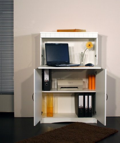 Sekretär oder PC-Schrank im Landhausstil, in weiß 4132-1 von Möbeldesign Team 2000