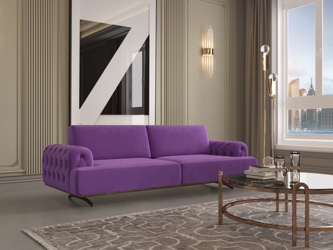 Möbeldreams Chesterfield-Sofa Chesterfield Sofa Modern Verstellbare Rückenlehne Möbeldreams Chesterfield-Sofa Chesterfield Sofa Modern Verstellbare Rückenlehne von Möbeldreams