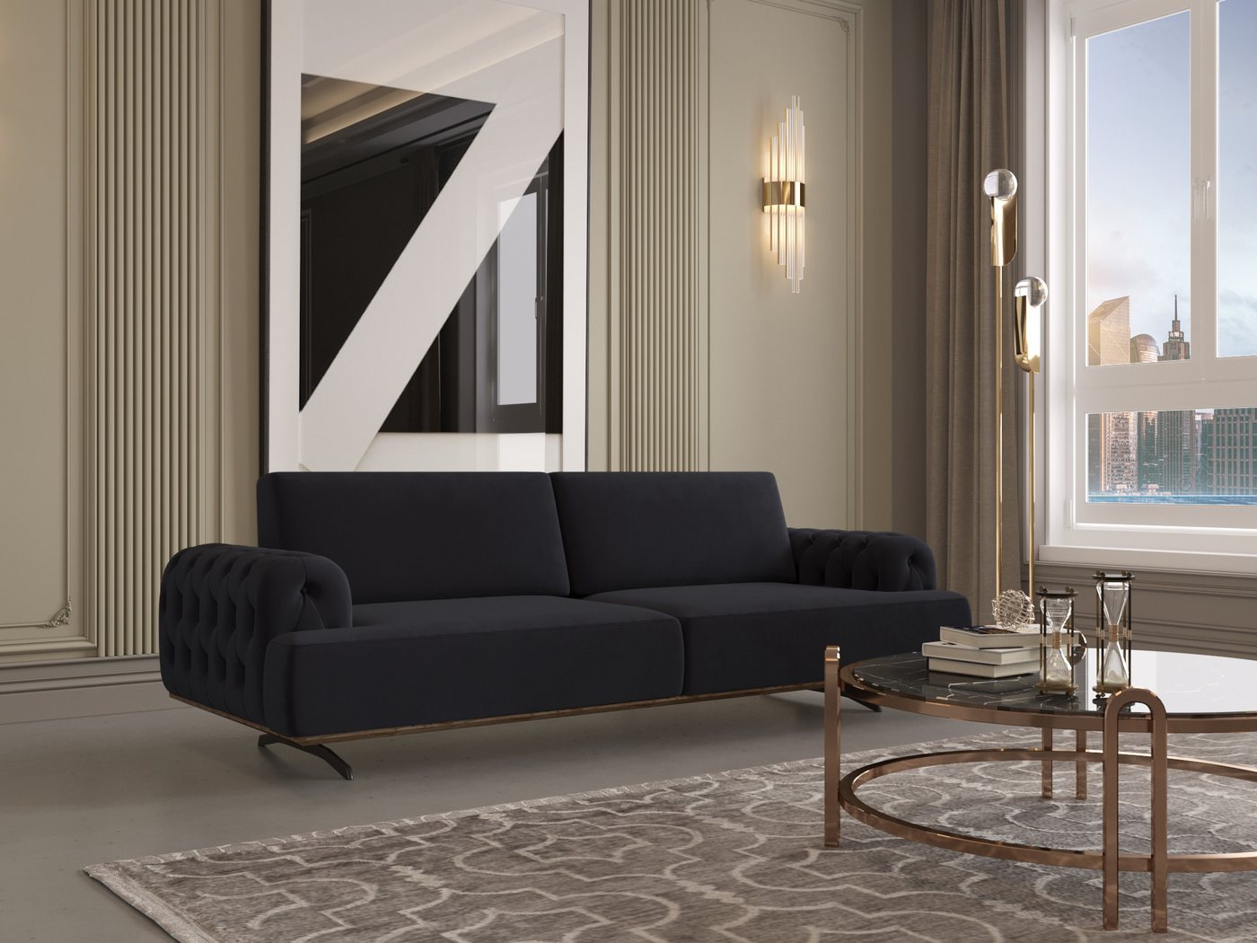 Möbeldreams Chesterfield-Sofa Chesterfield Sofa Modern Verstellbare Rückenlehne Möbeldreams Chesterfield-Sofa Chesterfield Sofa Modern Verstellbare Rückenlehne von Möbeldreams
