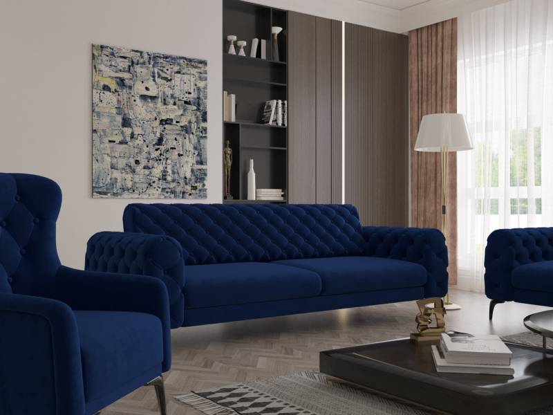 Möbeldreams Chesterfield-Sofa Sofa-Set Arizona Chesterfield Schlaffunktion 3-2-1 .3-3-1 .3-1 .2-1, Schlaffunktion von Möbeldreams