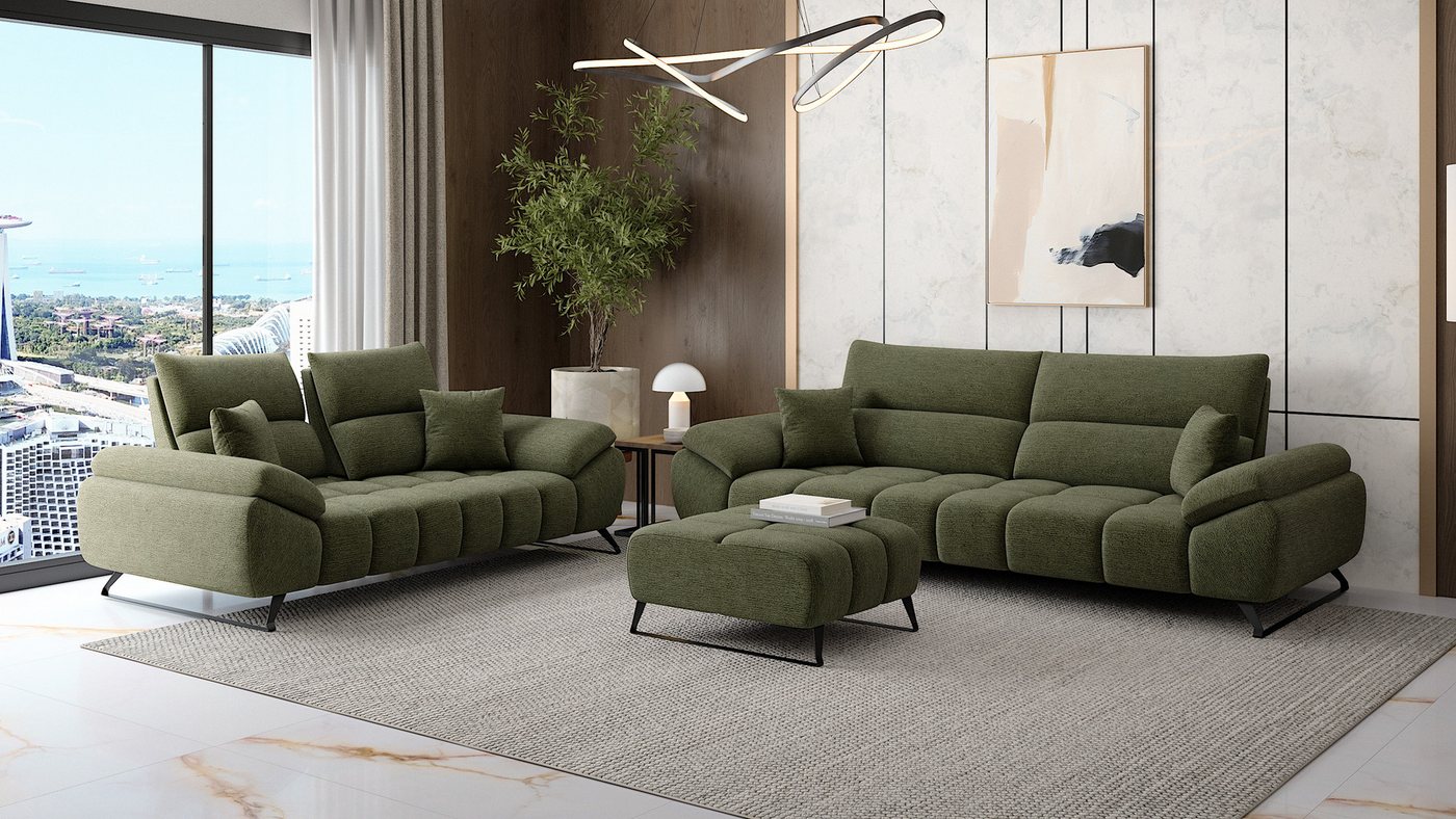 Möbeldreams Polstergarnitur Sofa-Set Ruby – Bouclé-Struktur, verschiebbare Lehne für Schlafbereich, (Set oder als Einzelsofas – wahlweise als 3-Sitzer oder 2-Sitzer, 3-tlg., 3-3-1 Set, 3-2-1 Set, 2 Sitzer oder 3 Sitzer), Kaltschaum, Pflegeleicht, ideal für Familien & Haustiere Möbeldreams Polstergarnitur Sofa-Set Ruby – Bouclé-Struktur, verschiebbare Lehne für Schlafbereich, (Set oder als Einzelsofas – wahlweise als 3-Sitzer oder 2-Sitzer, 3-tlg., 3-3-1 Set, 3-2-1 Set, 2 Sitzer oder 3 Sitzer), Kaltschaum, Pflegeleicht, ideal für Familien & Haustiere von Möbeldreams