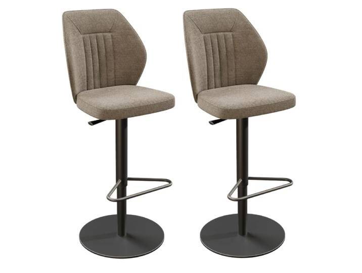 Akante Barhocker Budapest CH052 im 2er Set mit wählbarem Stoffbezug und höhenverstellbarem Gestell in mattschwarz versandkostenfrei online kaufen von Moebelexperten24.de