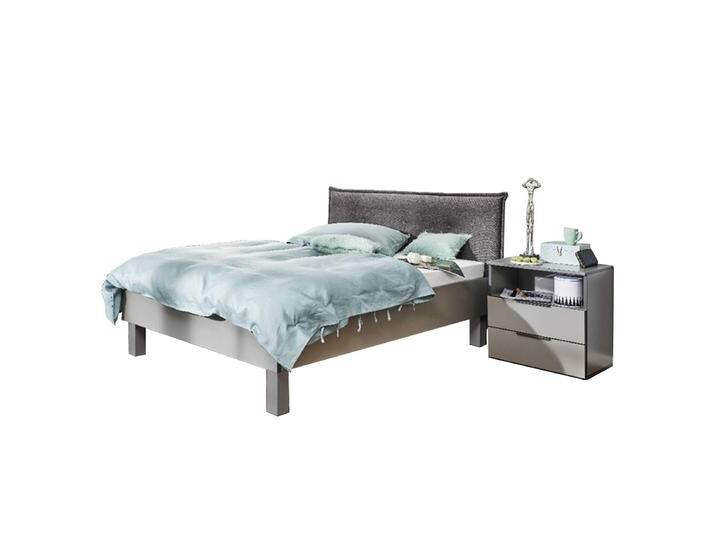 Rudolf Möbel NXTstep Bett Korpus in Dekor Hellgrau mit Kontrastkante Polsterkopfteil Webstoff Anthrazit Metallfüße eckig optional mit Nachtschrank Rudolf Möbel NXTstep Bett Korpus in Dekor Hellgrau mit Kontrastkante Polsterkopfteil Webstoff Anthrazit Metallfüße eckig optional mit Nachtschrank von Moebelexperten24.de