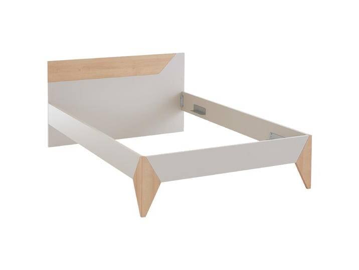 Rudolf Möbel ZE1 Bett mit 2 Füßen in Dekor Cotton und Absetzung in Natureiche-Nachbildung Liegefläche wählbar Rudolf Möbel ZE1 Bett mit 2 Füßen in Dekor Cotton und Absetzung in Natureiche-Nachbildung Liegefläche wählbar von Moebelexperten24.de