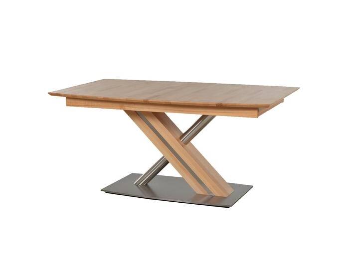 Standard Furniture Säulentisch Arte S Gestell in X-Form aus Kernbuche und Edelstahl mit massiver Tischplatte in Bootsform Esszimertisch Standard Furniture Säulentisch Arte S Gestell in X-Form aus Kernbuche und Edelstahl mit massiver Tischplatte in Bootsform Esszimertisch von Moebelexperten24.de