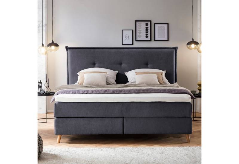 Möbelfreude Boxspringbett Boxspringbett Aurel 180x200 cm Anthrazit Uni H3, 180x200 cm Anthrazit H3, 7-Zonen Tonnentaschenfederkern Matratze & Vi Möbelfreude Boxspringbett Boxspringbett Aurel 180x200 cm Anthrazit Uni H3, 180x200 cm Anthrazit H3, 7-Zonen Tonnentaschenfederkern Matratze & Vi von Möbelfreude