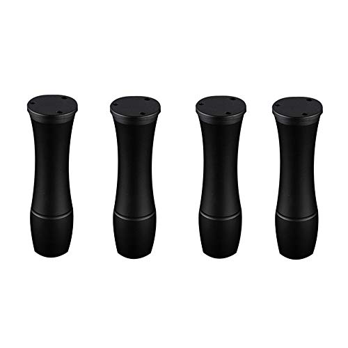 LYNN Möbelstützfuß Multifunktion Einstellbar Raum Aluminium Stützbein Sofa Bett Möbelbeine 4 Stück Mehrere Größen 8-20Cm Hoch Verdicktes Material/Schwarz / 4.5 * 15cm von Möbelfüße