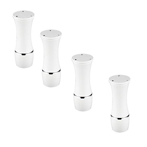 LYNN Möbelstützfuß Multifunktion Einstellbar Raum Aluminium Stützbein Sofa Bett Möbelbeine 4 Stück Mehrere Größen 8-20Cm Hoch Verdicktes Material/Weiß / 4.5 * 12cm von Möbelfüße