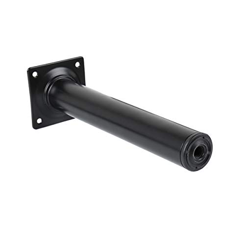 Amig Möbelfuss Tischbein Sofafuss Rund ø 30mm Höhe 700mm Schwarz Weiß oder Silber (Schwarz) von Amig