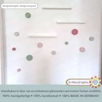 Kleiderhaken Holz Garderobenhaken 1 Stück Wandhaken Matt Oder Glänzend Jumbo Knobs Xl 6-12 cm Uni Wandknopf Haken Direkte Wandbefestigung von MoebelgriffStylisten