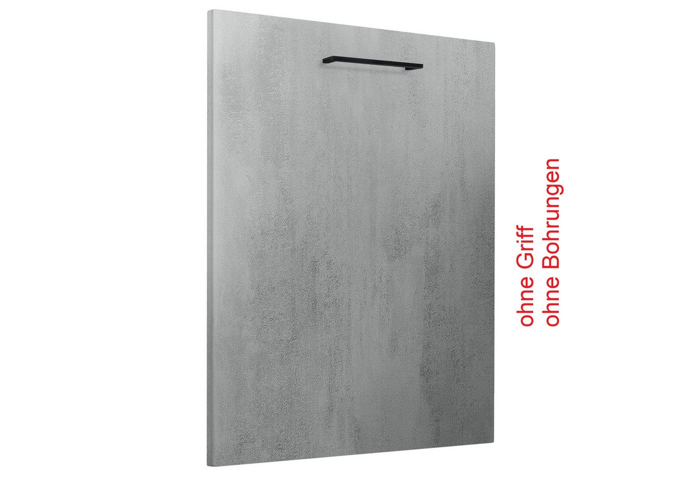 Möbelhandel Klipenstein Frontblende 45/60er Geschirrspülfront, vollintegriert, 19 mm MDF, ohne Griff, 715x594, 715x444 von Möbelhandel Klipenstein