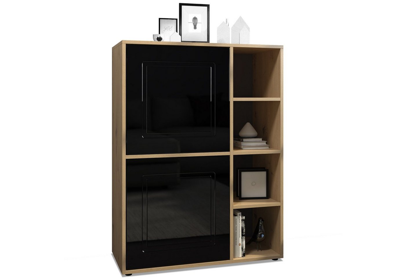 Möbelhandel Klipenstein Highboard NOAH V1, Kommode Schrank Landhaus, Korpus Eiche Artisan von Möbelhandel Klipenstein