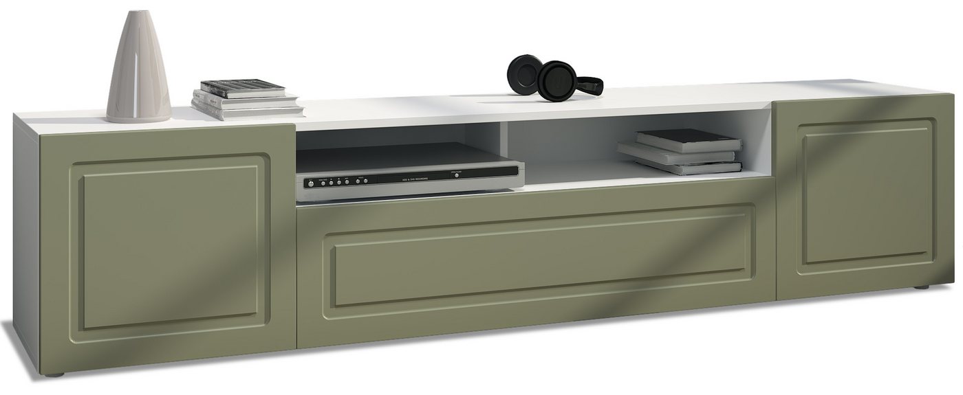 Möbelhandel Klipenstein Lowboard Rom, TV Kommode Fernsehtisch 181 cm, Landhausstil, Weiß matt Möbelhandel Klipenstein Lowboard Rom, TV Kommode Fernsehtisch 181 cm, Landhausstil, Weiß matt von Möbelhandel Klipenstein