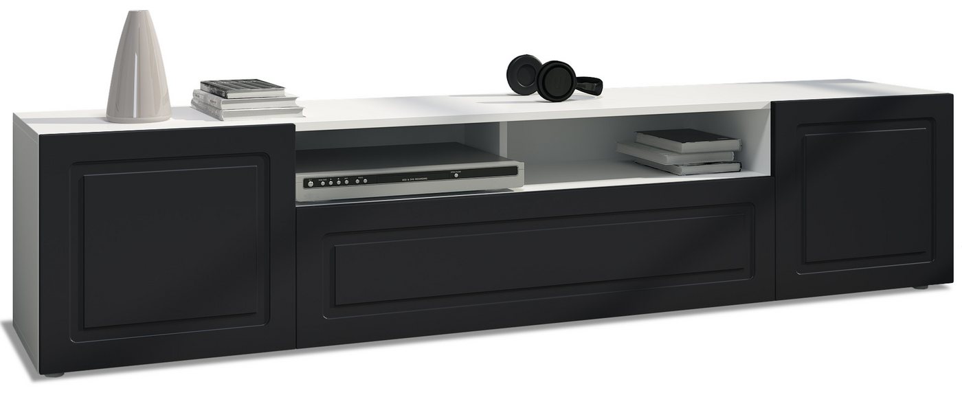 Möbelhandel Klipenstein Lowboard Rom, TV Kommode Fernsehtisch 181 cm, Landhausstil, Weiß matt Möbelhandel Klipenstein Lowboard Rom, TV Kommode Fernsehtisch 181 cm, Landhausstil, Weiß matt von Möbelhandel Klipenstein