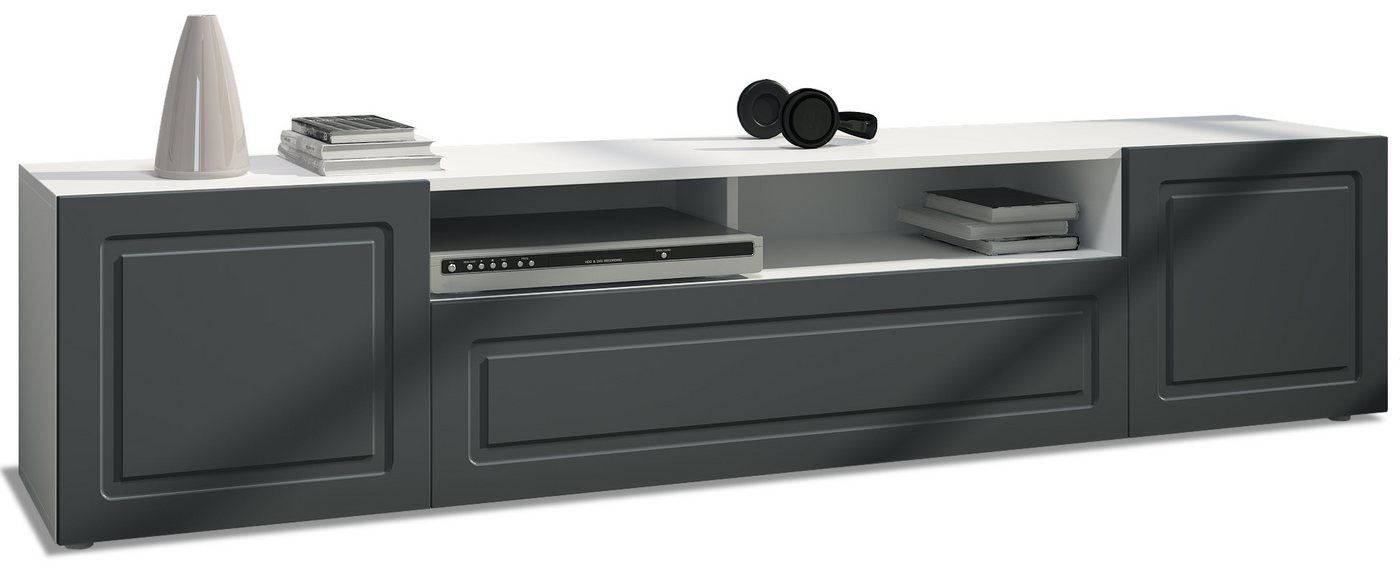 Möbelhandel Klipenstein Lowboard Rom, TV Kommode Fernsehtisch 181 cm, Landhausstil, Weiß matt Möbelhandel Klipenstein Lowboard Rom, TV Kommode Fernsehtisch 181 cm, Landhausstil, Weiß matt von Möbelhandel Klipenstein