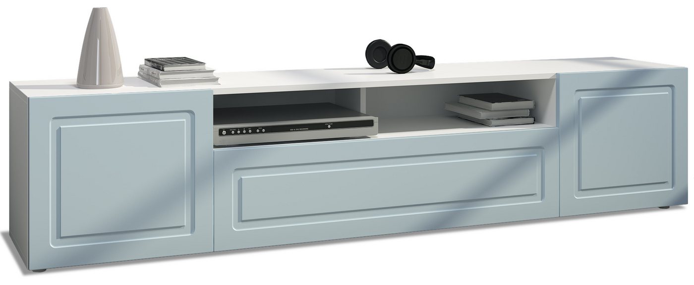 Möbelhandel Klipenstein Lowboard Rom, TV Kommode Fernsehtisch 181 cm, Landhausstil, Weiß matt Möbelhandel Klipenstein Lowboard Rom, TV Kommode Fernsehtisch 181 cm, Landhausstil, Weiß matt von Möbelhandel Klipenstein