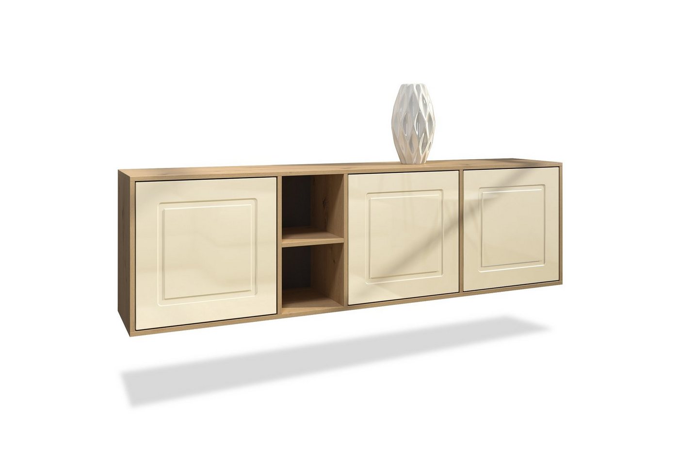 Möbelhandel Klipenstein Sideboard NOAH, TV Board hängend 182 cm, Landhaus, Korpus Eiche Artisan von Möbelhandel Klipenstein