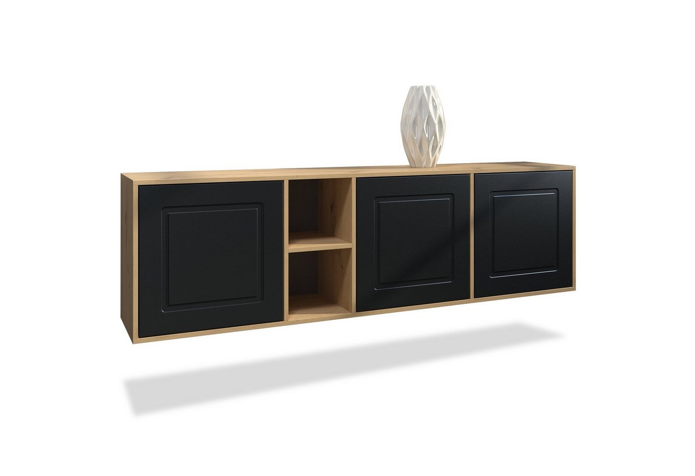 Möbelhandel Klipenstein Sideboard NOAH, TV Board hängend 182 cm, Landhaus, Korpus Eiche Artisan von Möbelhandel Klipenstein