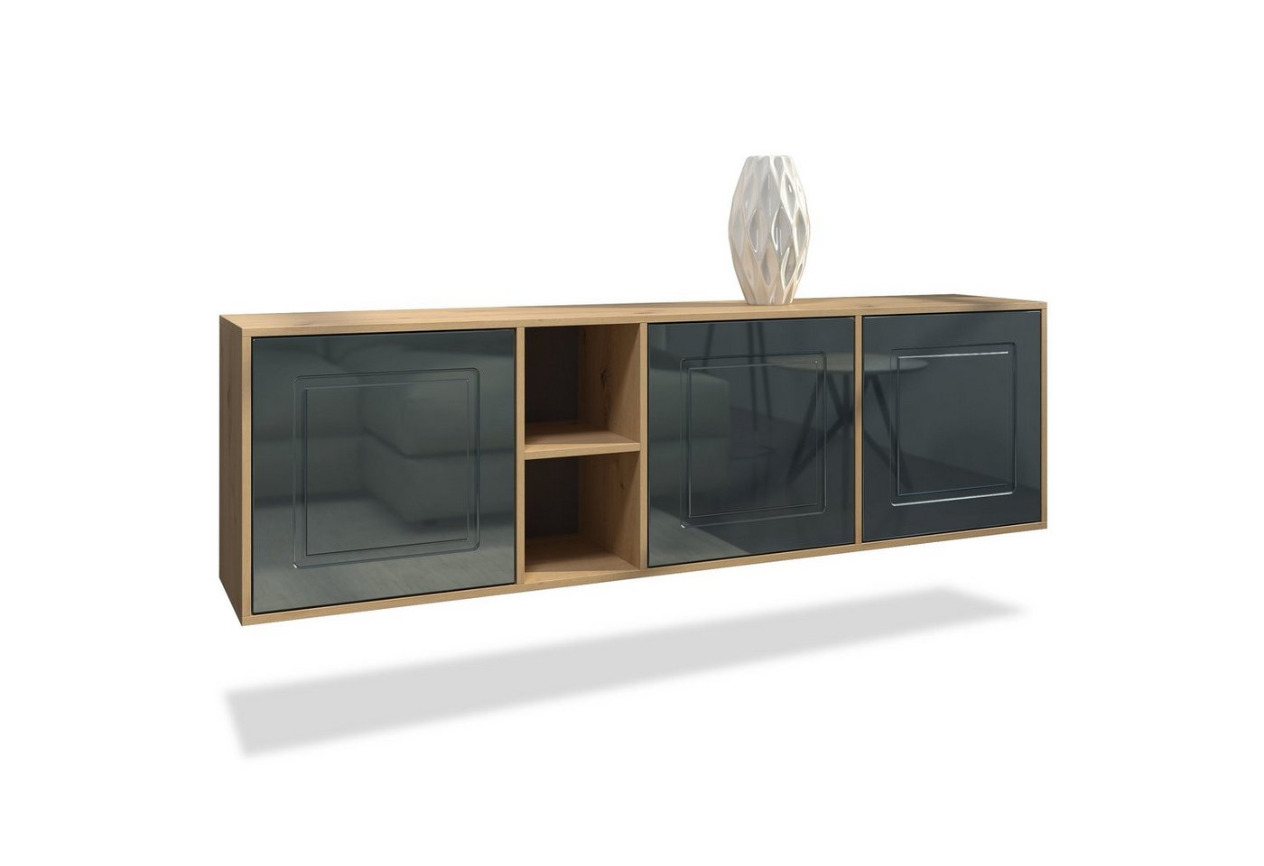 Möbelhandel Klipenstein Sideboard NOAH, TV Board hängend 182 cm, Landhaus, Korpus Eiche Artisan von Möbelhandel Klipenstein