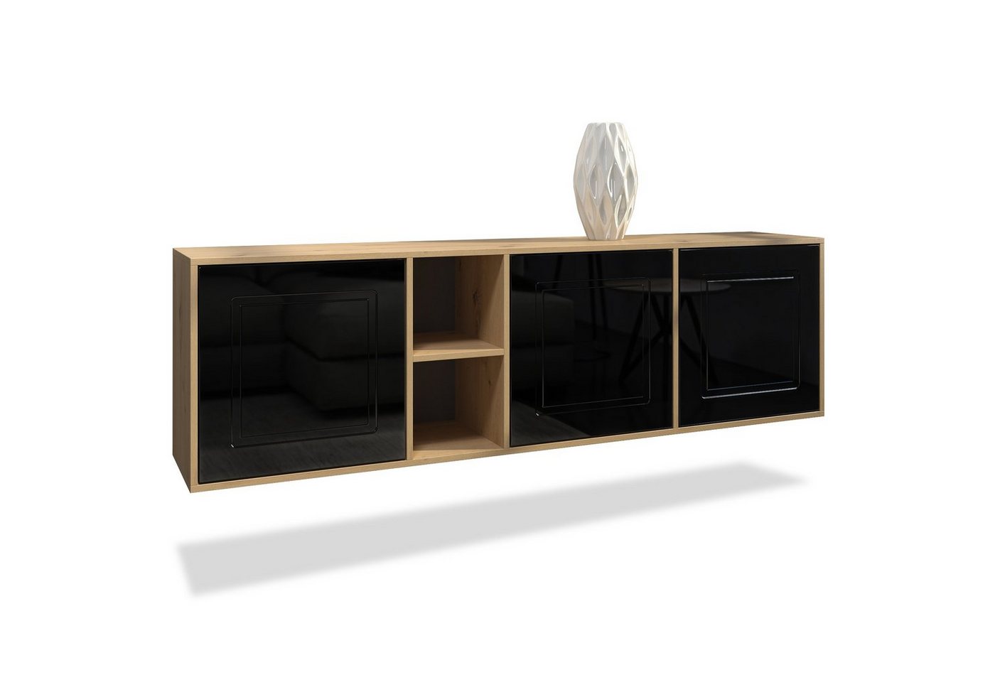 Möbelhandel Klipenstein Sideboard NOAH, TV Board hängend 182 cm, Landhaus, Korpus Eiche Artisan von Möbelhandel Klipenstein