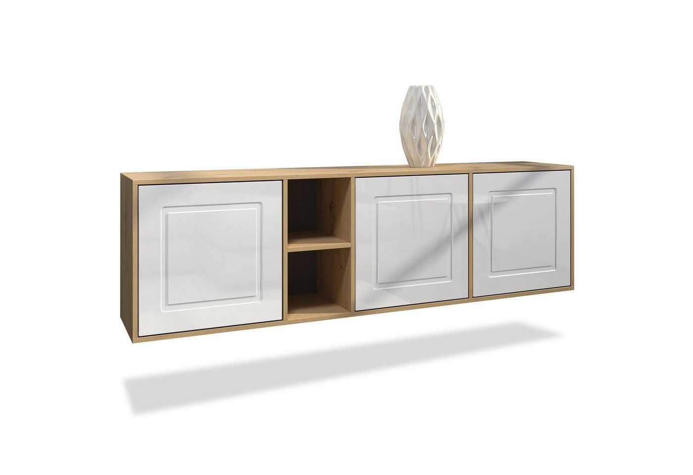 Möbelhandel Klipenstein Sideboard NOAH, TV Board hängend 182 cm, Landhaus, Korpus Eiche Artisan von Möbelhandel Klipenstein