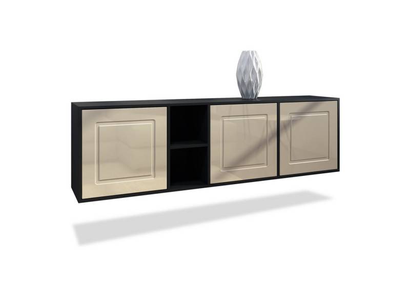 Möbelhandel Klipenstein Sideboard NOAH, TV Board hängend 182 cm, Landhaus, Korpus Schwarz matt Möbelhandel Klipenstein Sideboard NOAH, TV Board hängend 182 cm, Landhaus, Korpus Schwarz matt von Möbelhandel Klipenstein