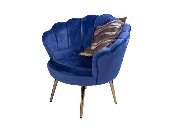 Armlehnsessel Polstersessel Samt Blau Retro-Look BIG CHAIR Armlehnsessel Polstersessel Samt Blau Retro-Look BIG CHAIR von Möbelliebling