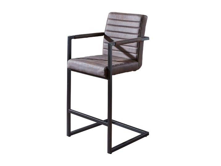 Barstuhl Barhocker mit Armlehnen Freischwinger Wildlederoptik PARZIVO Barstuhl Barhocker mit Armlehnen Freischwinger Wildlederoptik PARZIVO von Möbelliebling