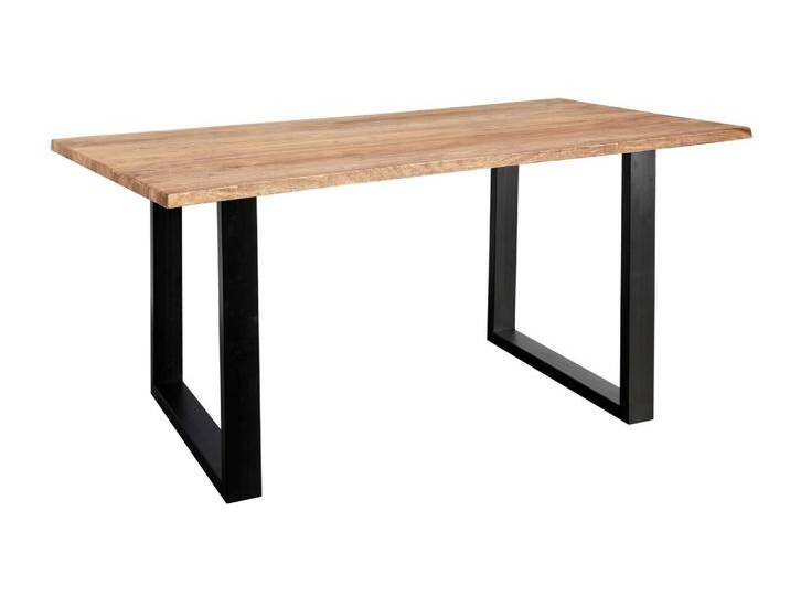 Baumkante Esstisch Sheesham naturbelassen 160 x 85 schwarz MAREK Baumkante Esstisch Sheesham naturbelassen 160 x 85 schwarz MAREK von Möbelliebling