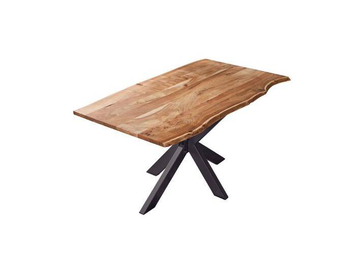 Esstisch Baumkante massiv Akazie natur 160 x 85 cm Spidergestell schwarz BENNI Esstisch Baumkante massiv Akazie natur 160 x 85 cm Spidergestell schwarz BENNI von Möbelliebling
